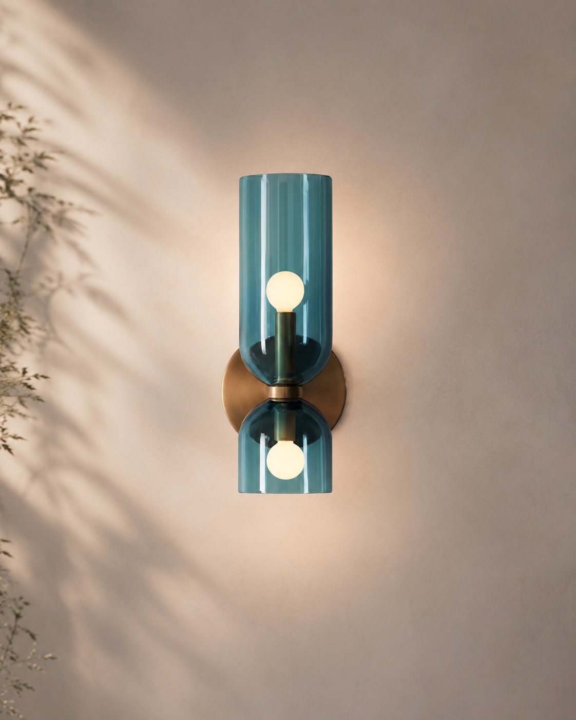 Aurelia Dual Glass Wall Light