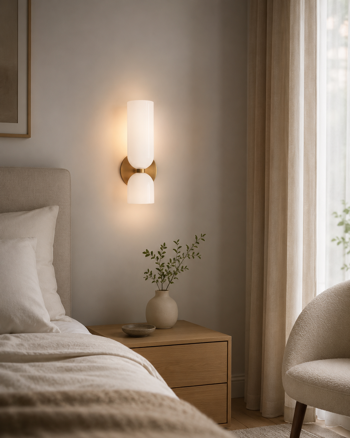 Aurelia Dual Glass Wall Light